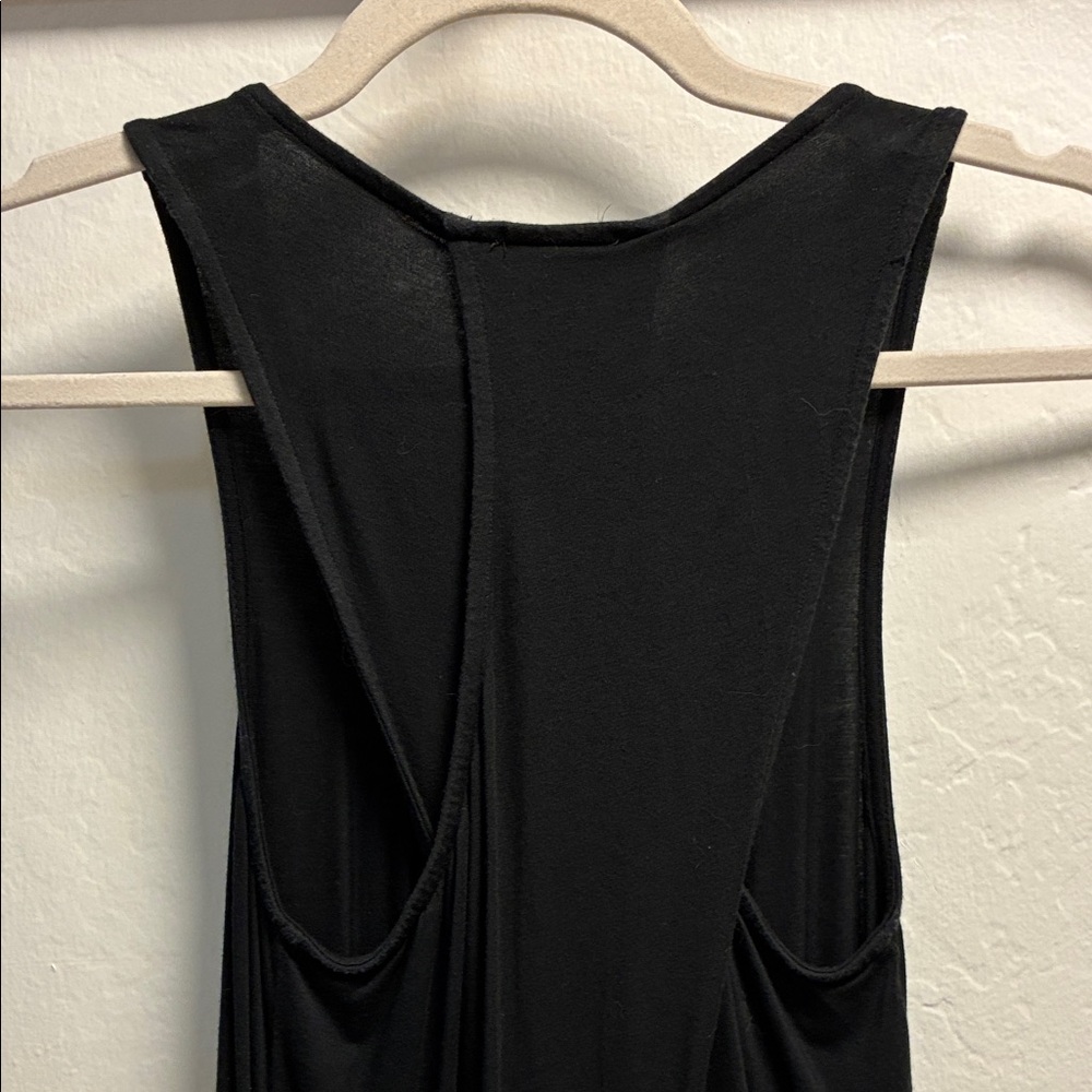 Splendid Black Maxi Dress With Pockets - Picture 3 of 7